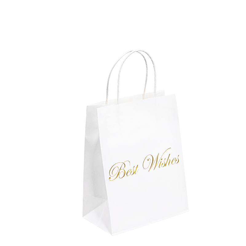 Merci sac en papier votre sac en papier kraft promotionnel sac-cadeaux en papier avec des poignées sac en papier kraft