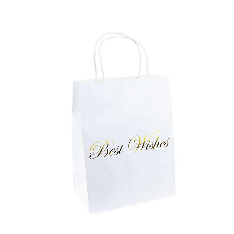 Merci sac en papier votre sac en papier kraft promotionnel sac-cadeaux en papier avec des poignées sac en papier kraft