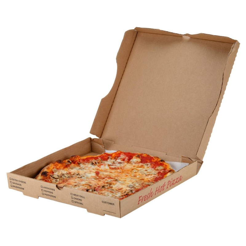 Boîte à pizza Kraft imprimée