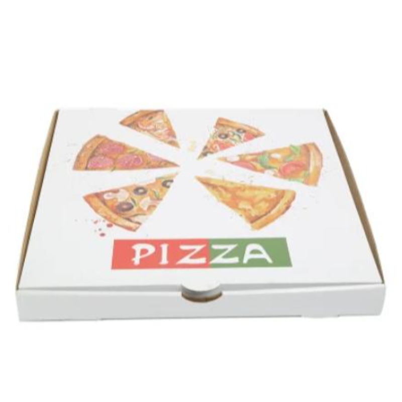 Logo personnalisé en gros imprimé 8 à 16 pouces Eco Friendly Box Package Food Grade Paper Pizza Box