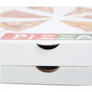 Logo personnalisé en gros imprimé 8 à 16 pouces Eco Friendly Box Package Food Grade Paper Pizza Box