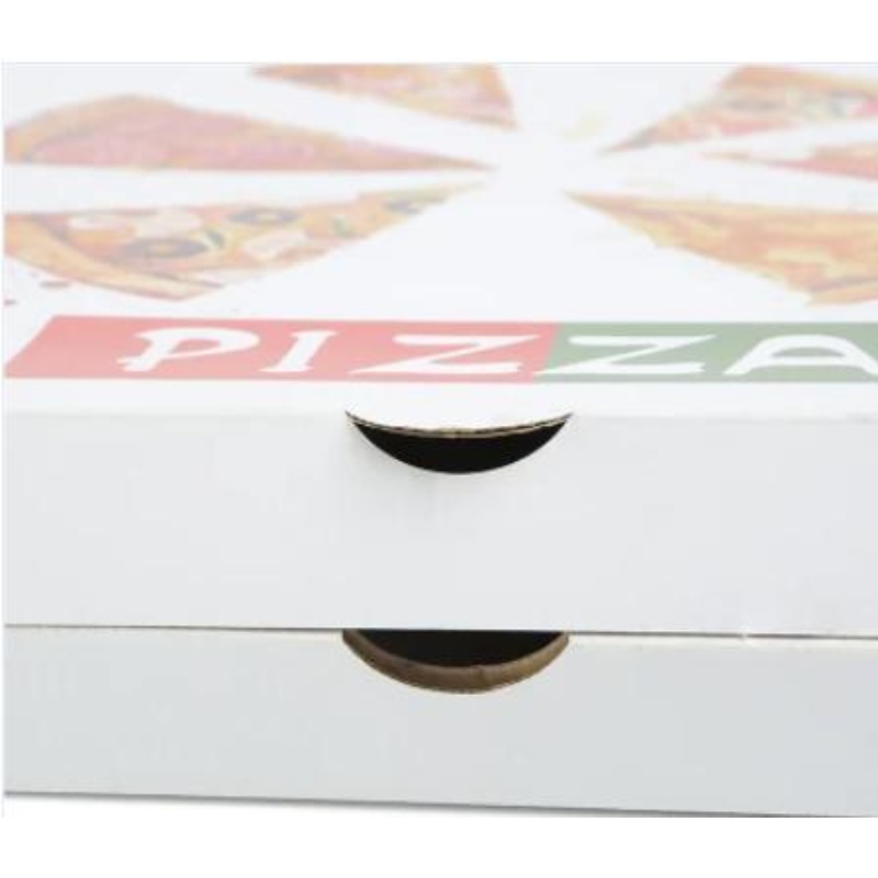 Logo personnalisé en gros imprimé 8 à 16 pouces Eco Friendly Box Package Food Grade Paper Pizza Box