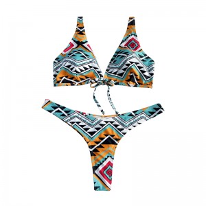 Bouc de style ethnique floral STRAPE LIGNE STRAP Deux pièces