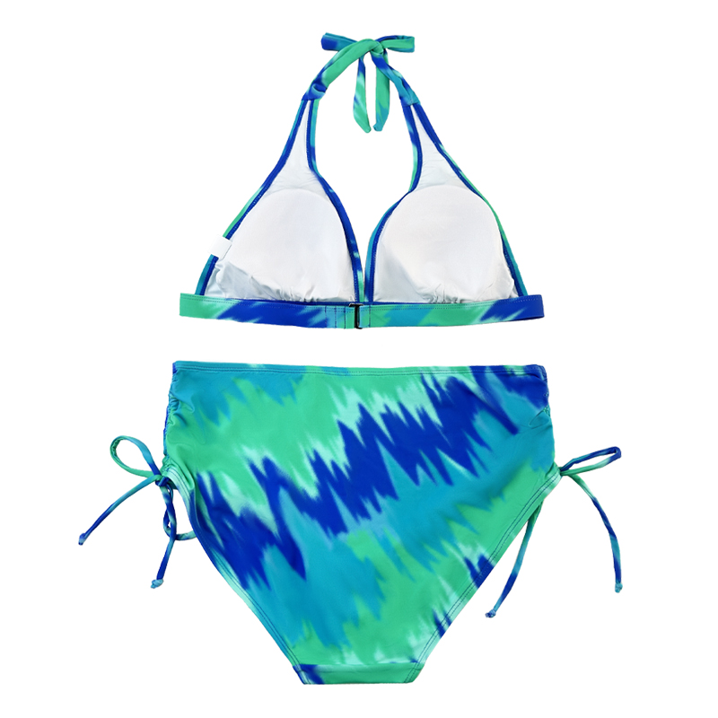 Sangle de bracelet licou en tuéan maillot de bain plissé denage denage denage de baignade imprimé