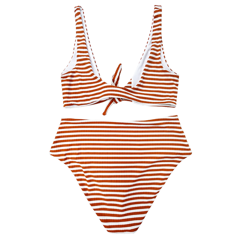 Strip de blanc orange orange large épaule à l'épaule confortable