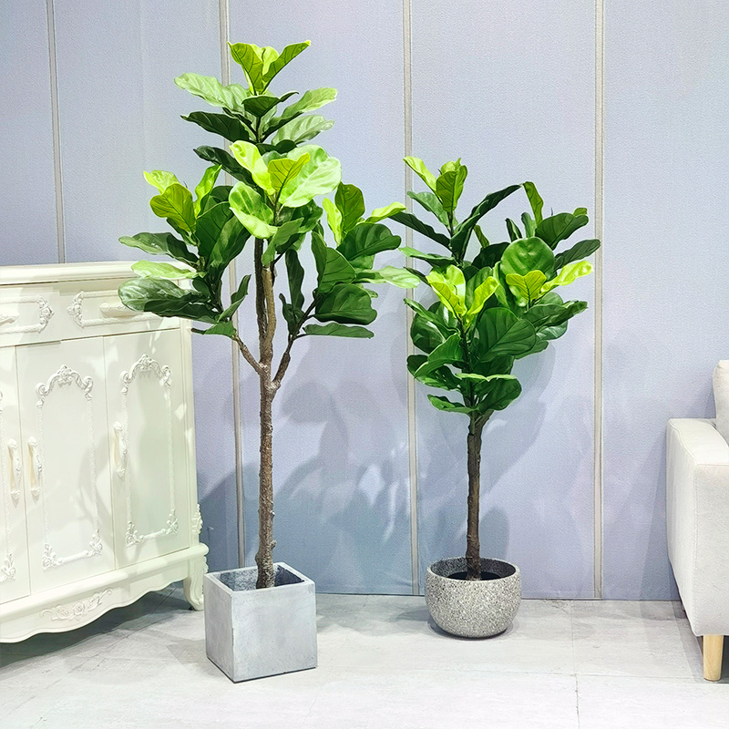 Arbre artificiel en gros presquenaturel Ficus durable vif vif-feuille pour le fournisseur de jardin décor de mariage en plein air intérieur