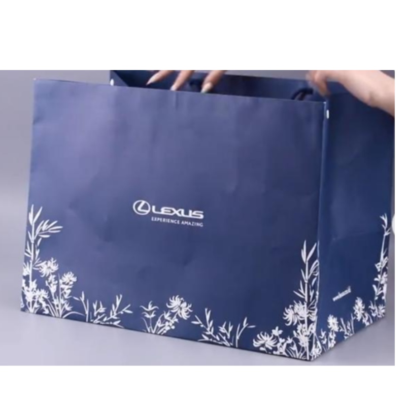 Sac à acheter cadeau de luxe Matte avec logo pour sac d'emballage personnalisé