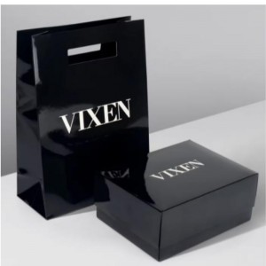 Papier d\'art Die Die Kraft Paper Sac Christmas Die Die Handy Gread Gift Gift Bag Black BioDeptable Boutique Paper Paper Sac