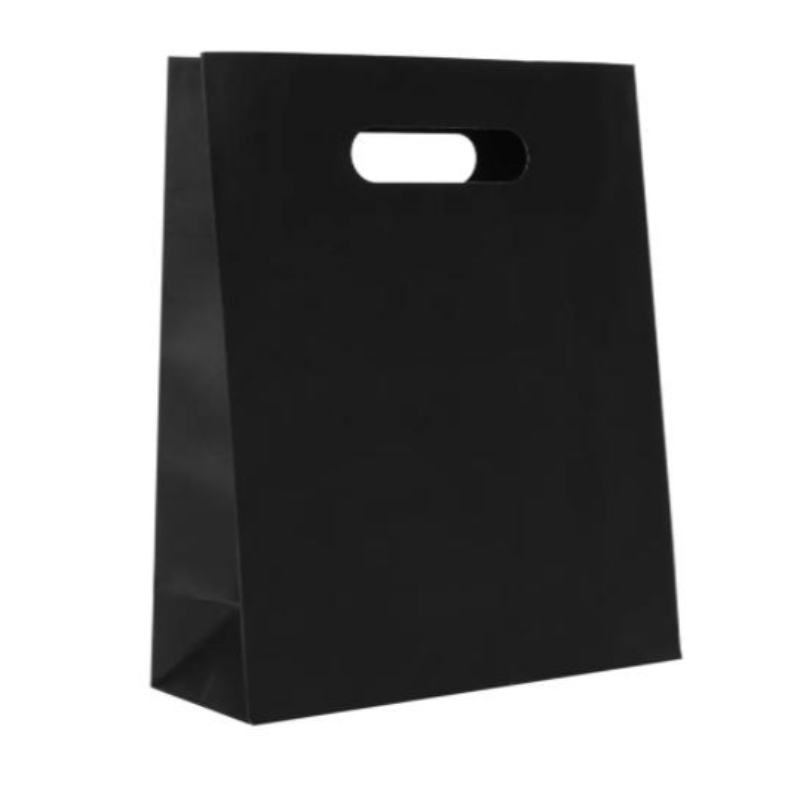 Papier d'art Die Die Kraft Paper Sac Christmas Die Die Handy Gread Gift Gift Bag Black BioDeptable Boutique Paper Paper Sac