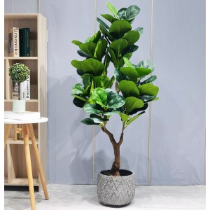 Plantes artificielles arbre en plastique durable feuille de violon à faible entretien pour le fournisseur de jardin décor de mariage décorations de jardinage