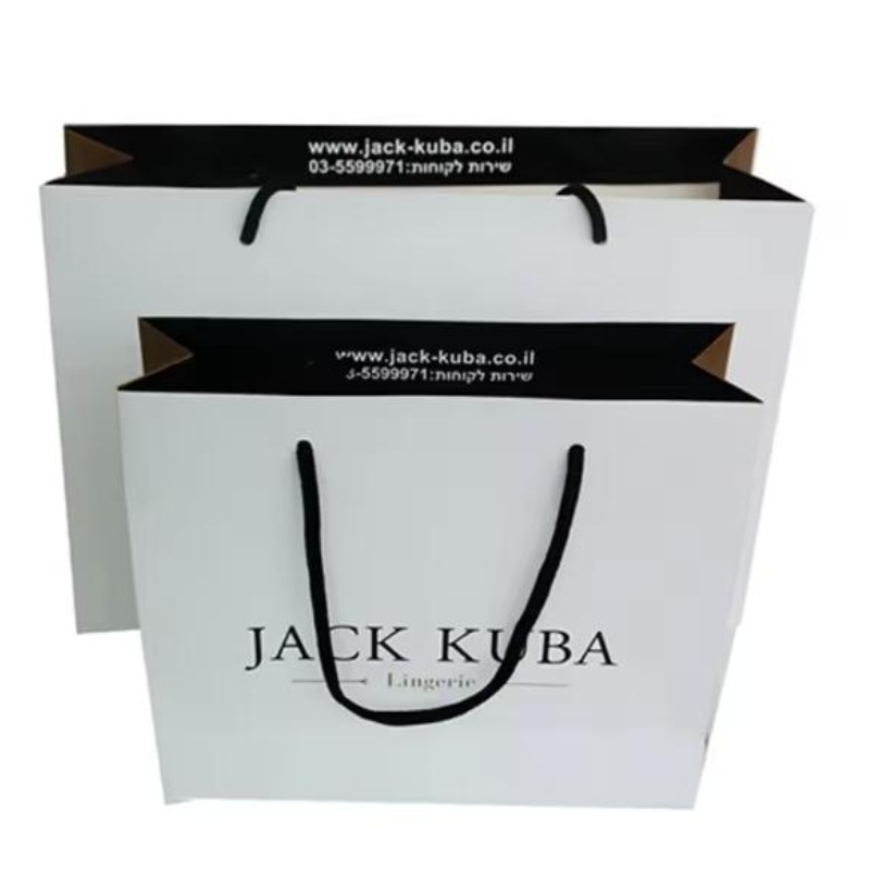 Sac en papier d'emballage cadeau de magasinage à imprimé sur mesure de luxe avec votre propre logo