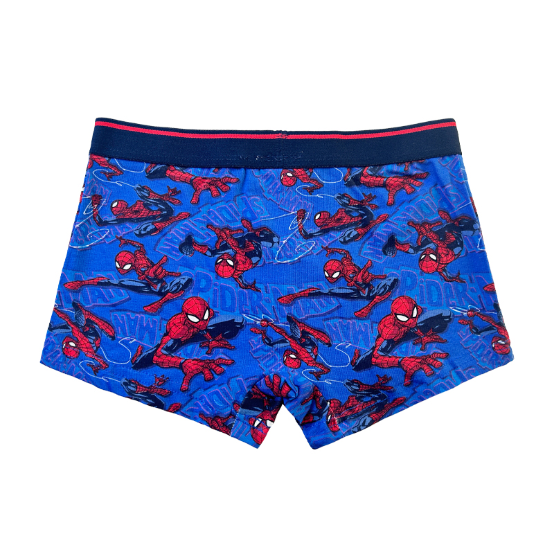 Baby Navy Blue Spider-Man Print Comfort Basic Bop Basic Boy Underpants Couleur Couleur