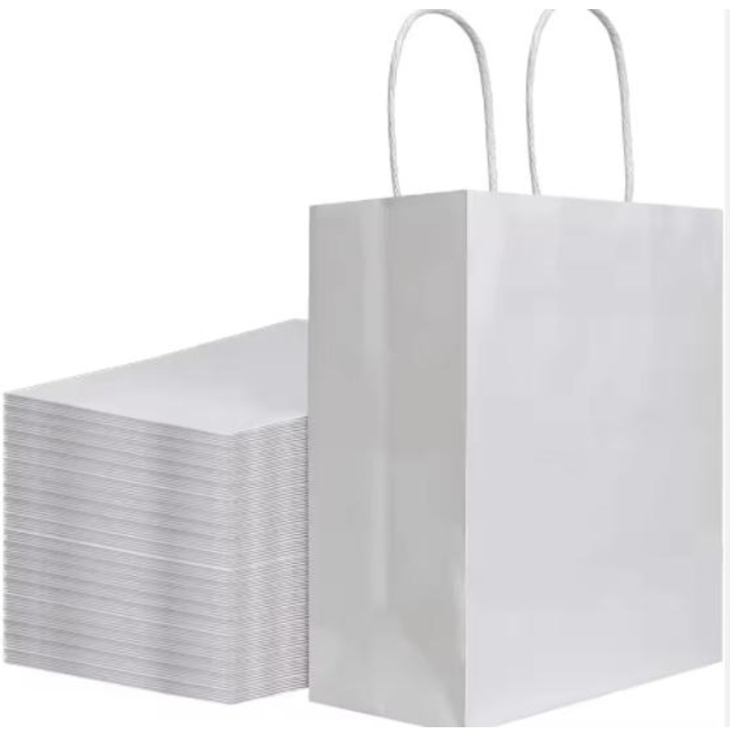 Sacs en papier kraft personnalisés avec vos propres sacs en papier cadeaux de shopping logo personnel