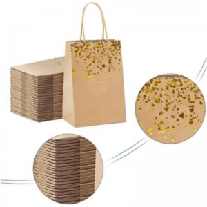 Recycler un sac en papier kraft adapté à l\'éco pour l\'emballage cadeau ou en tissu