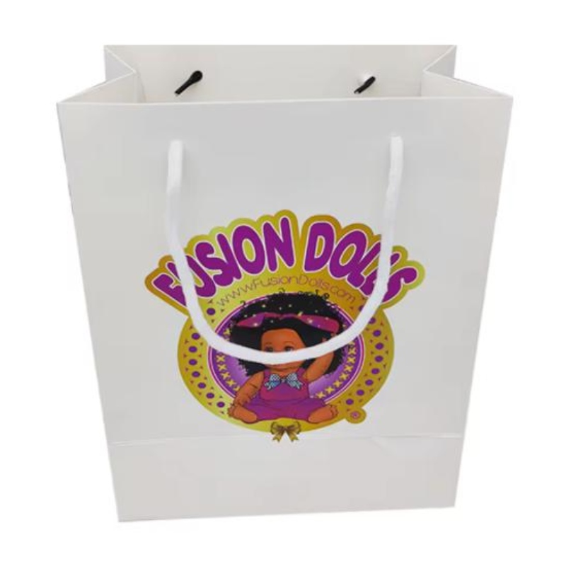 Logo imprimé personnalisé en gros Meilleur prix Shopping Shopping Small Big Big Luxury Paper Sacs avec votre propre logo