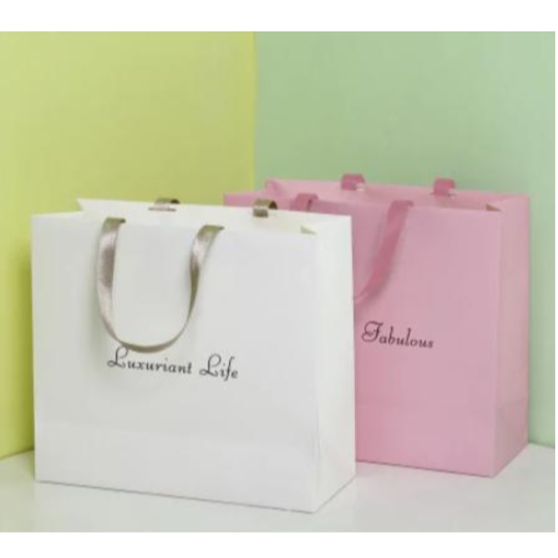 Sacs-cadeaux de logo personnalisés de haute qualité avec sac à guicher de Noël à poignée