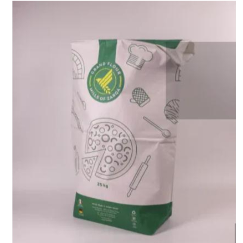 Multilleurs Kraft Paper Blé Bakery Maida Farine Packaging Sac Taille de 25 kg