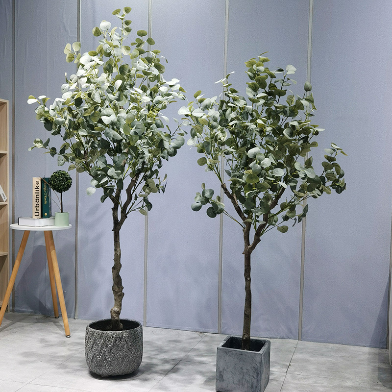 Prix ​​d'usine Green Plant Bonsaï Bonsaï Eco-Friendly Artificiel Eucalyptus Tree pour le fournisseur de jardin Décor de mariage DÉCORATION DES JARDINGS