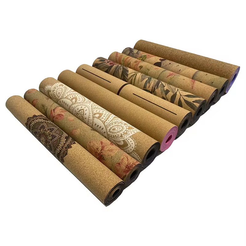 Tapis de yoga en caoutchouc en liège