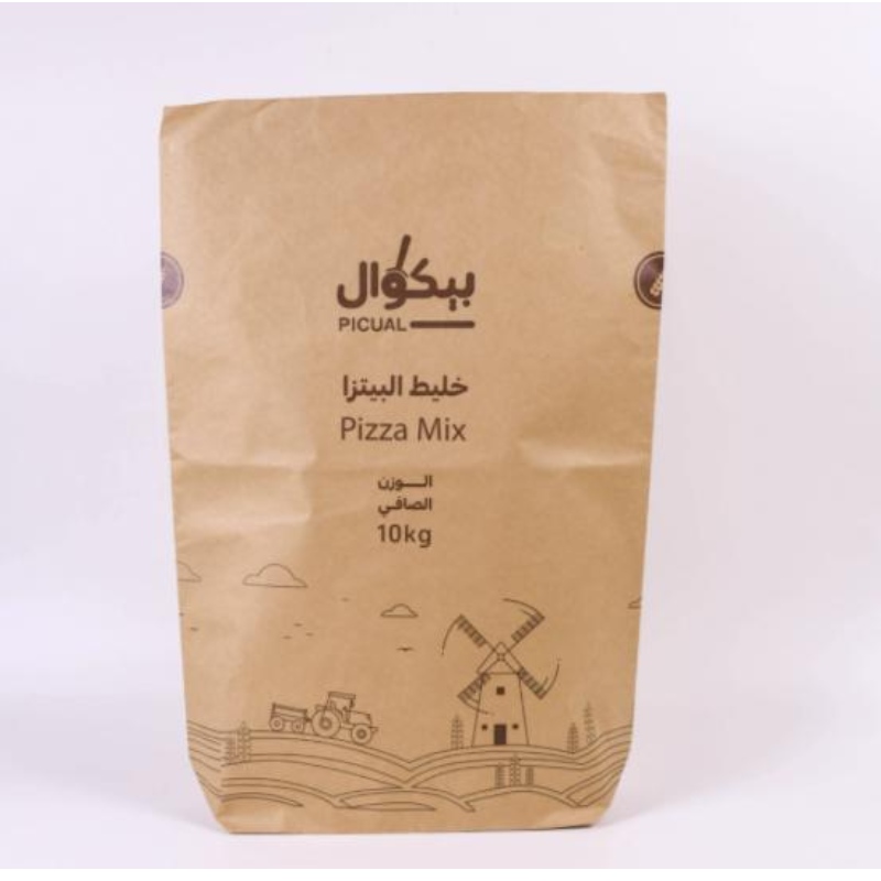 Eco Friendly 2kg 25 kg 30 kg Corn Corn Pain Farine Packing Paper Sacs avec votre propre logo recyclable