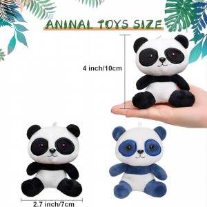 Porte-clés de panda en peluche