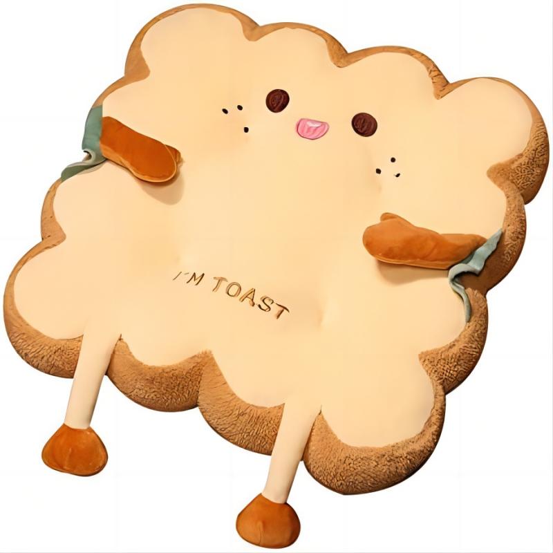 Coussin d'oreiller à pain toast