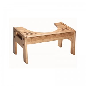 Tabourets de toilette de salle de bain en bambou