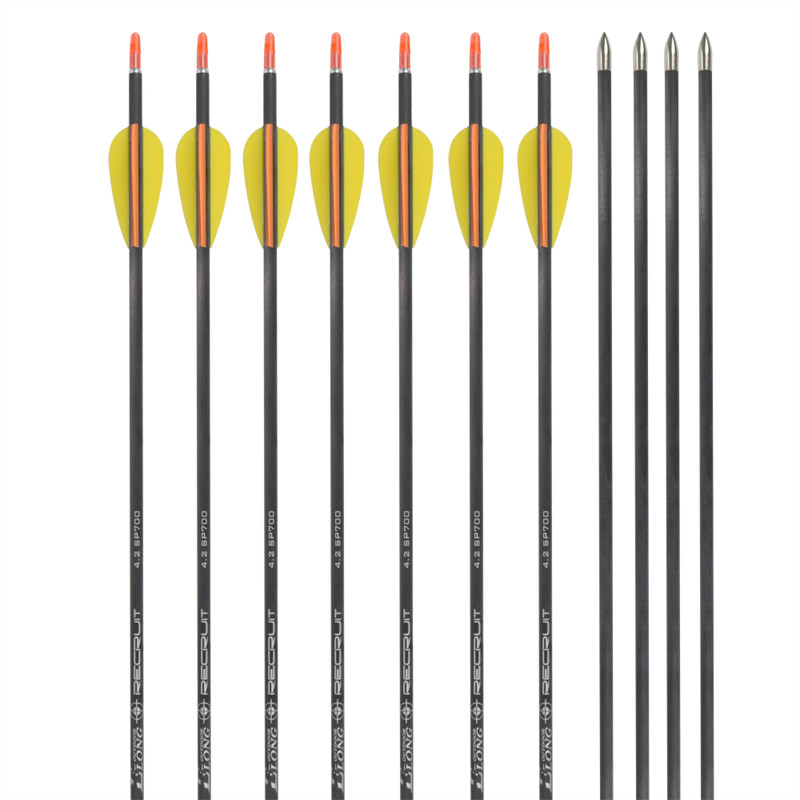 CX-7 flèches en carbone pur ID4.2mm avec 2