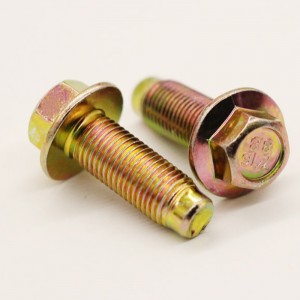 boulon à bride hexagonale de zingage