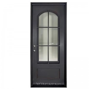 Porte d\'entrée française en fer forgé