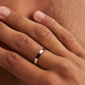 Hongde – bagues remplies d\'or 14 carats, délicates empilables, taille de bande 4 à 11