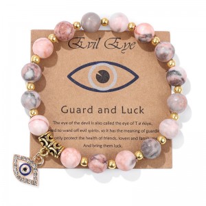 Diable Hongde\\Bracelet Eye Guardian de\'s Bracelet en pierrenaturelle