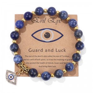 Diable Hongde\\Bracelet Eye Guardian de\'s Bracelet en pierrenaturelle