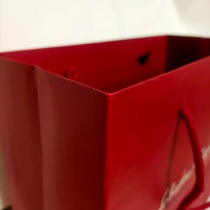 Sac Kraft de luxe rouge vif