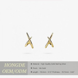Boucles d\'oreilles en or pour femmes à la mode, boucles d\'oreilles à tige en or 14 carats, boucles d\'oreilles délicates, boucles d\'oreilles en or minimalistes simples, boucles d\'oreilles hypoallergéniques pour femmes, cadeaux