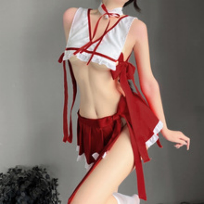 Noël - femmes à thème\vêtements pour le streaming en direct, sur - Tenues d'ancrage de la caméra. Sexy Cut - Robes à l'extérieur avec des garnitures en plumes pour les filles chaudes. Costumes de Noël332 Prix:$96.99
