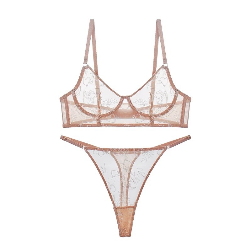 Croix-Border lingerie sexy pour les marchés européens et américains. Français-style ultra-Voir mince-à travers la lingerie en dentelle. Un ensemble de soutien-gorge pour de grands bustes qui rend le buste plus petit et est disponible en plus de tailles 5539 prix:$129,99