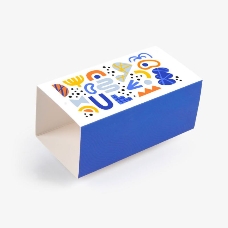 Boîte-cadeau abstraite vibrante
