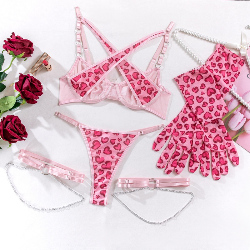 Meilleur - vendre sexy rose voir - à travers les femmes séduisantes\Ensemble de lingerie (trois - set) My96646price:$119.99