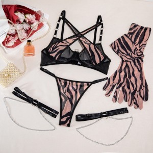 Meilleur - vendre sexy rose voir - à travers les femmes séduisantes\\Ensemble de lingerie (trois - set) My96646price:$119.99