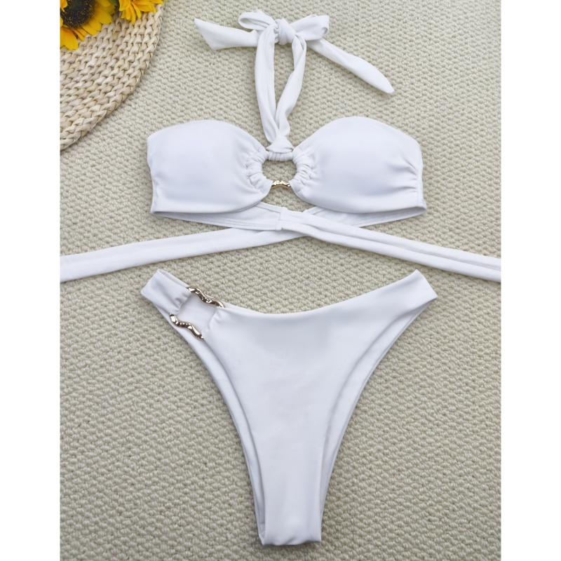 2025 Nouveau sexy deux - Pièce de bikini pièce. Style européen et américain avec des liens, bas - Taille. Croix - Article de bordure pour Amazon. Bikini Swimsuit XY2513 Prix:$79,99