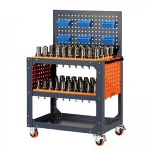 Chariot de table vise bossé gris bossé