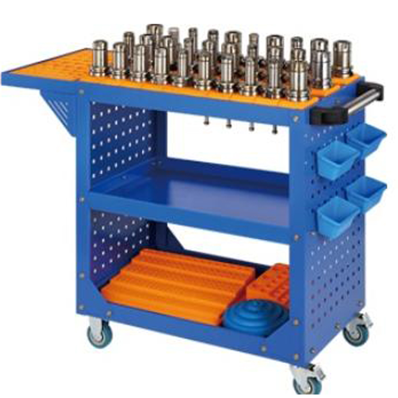 Chariot à outils de panneau perforé CNC Blue
