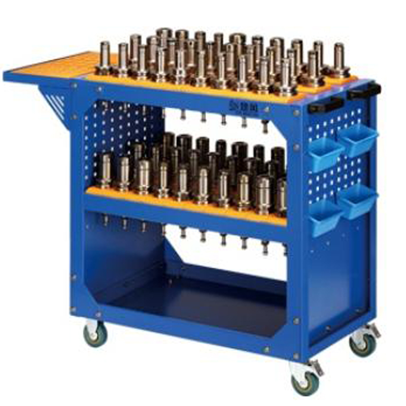 Chariot à outils de panneau perforé bleu