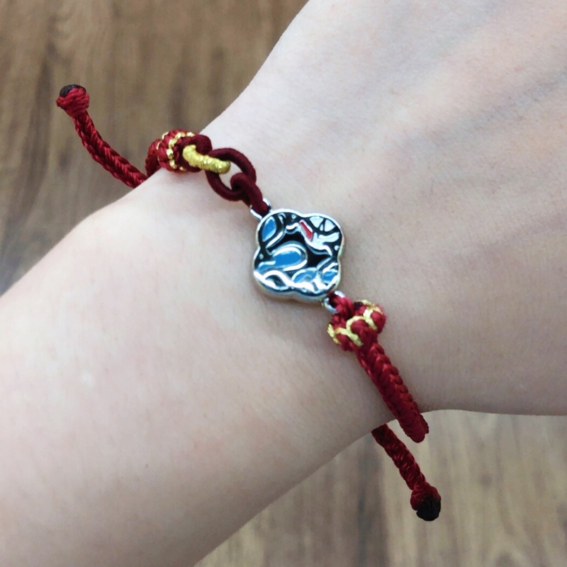 Chinois-Bracelet à cordon tressé de style