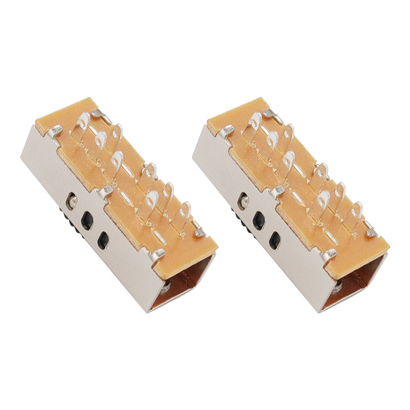 Interrupteur à bascule SS23F10 trois-Interrupteur de glissement de vitesse pour réglage de la température de couleur de lumière LED et élevé-accélérer le moteur du sèche-cheveux