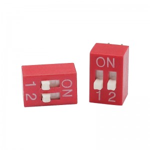 Interrupteur de trempette XZ-Dse-02RGA, commutateur DIP 2P pour les modules de réception de signal dans le domaine de l\'équipement d\'automatisation automobile