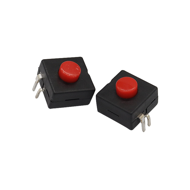 Push Switch HR12*12*9-2, commutateur de lampe de poche, led deux-Épingler l'alimentation et l'éteinte, bouton Réinitialiser le micro interrupteur