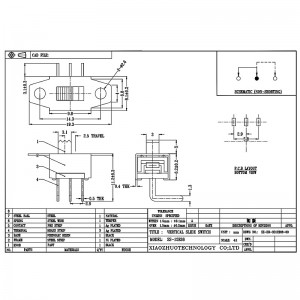 Interrupteur à glissière SS12E88-Tire Electrical Massager est un multiples-Commutateur fonctionnel avec une régulation à grande vitesse et un courant important