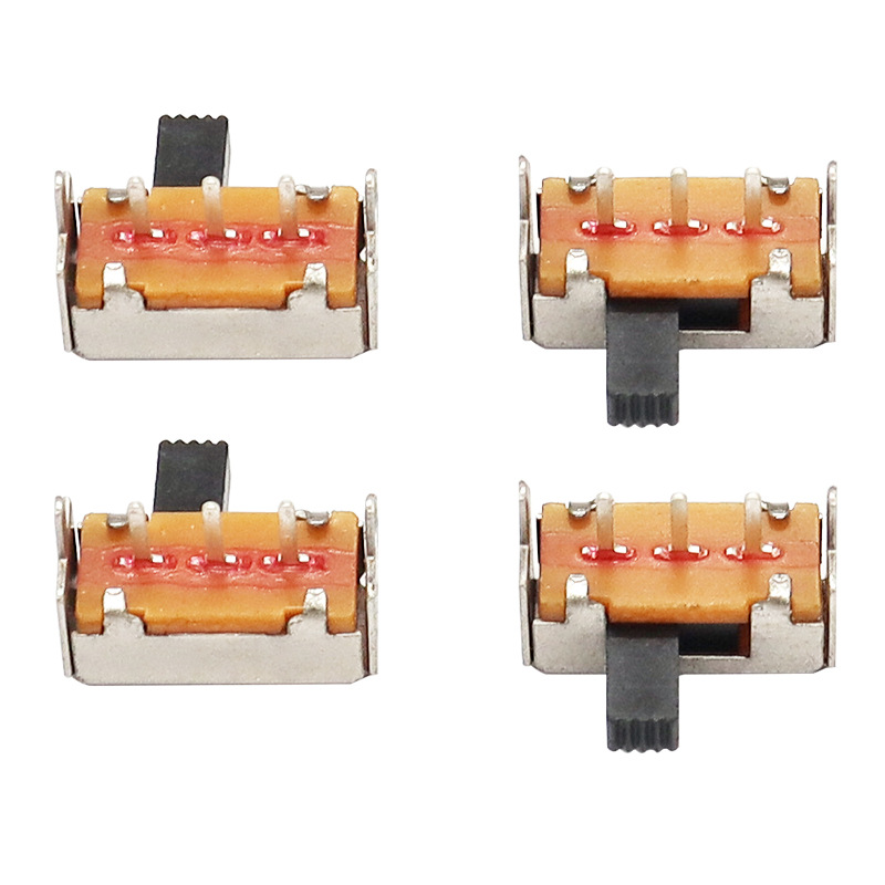 côté interrupteur de glissière SK12F14-Tirez l'interrupteur horizontal, côté de lampe à plafond-Tirez l'interrupteur de diapositive, unique-Rangée 3-Pin d'interrupteur de diapositive verticale